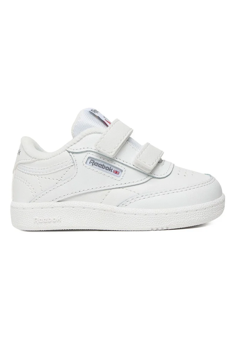 Pantofi copii  piele naturala, alb, inchidere Velcro