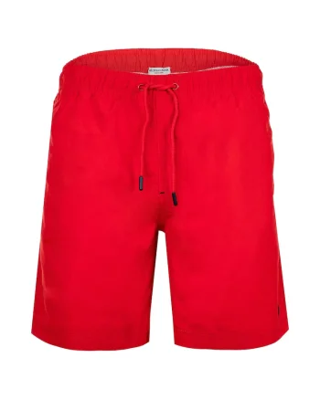 Pantaloni scurti de baie cu talie ajustabila, Rosu