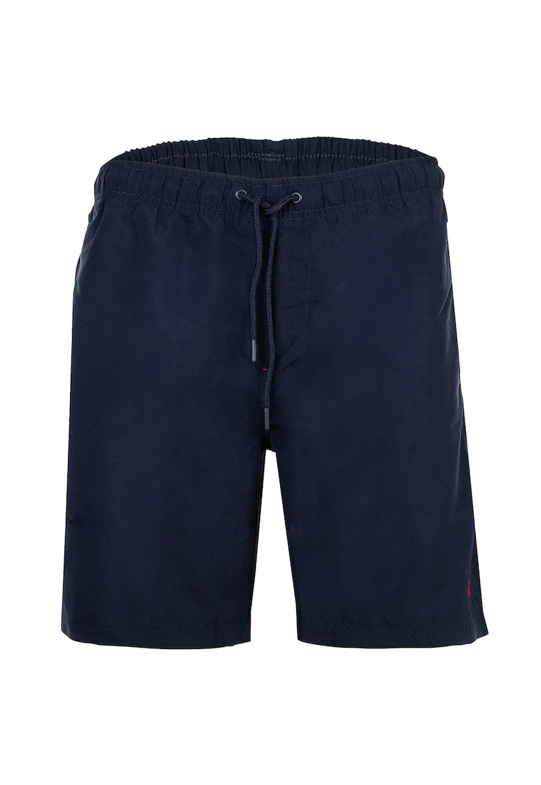 Pantaloni scurti de baie cu talie ajustabila, Albastru inchis