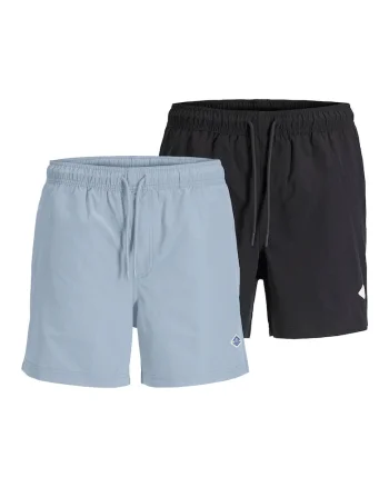 Set de pantaloni scurti de baie Maui Tropic - 2 perechi, Negru/Albastru deschis