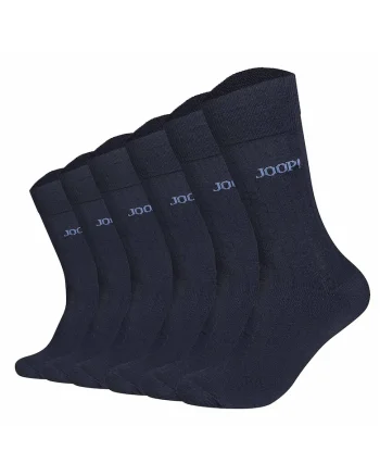 . Set de sosete cu model unisex Premium Essential - 6 perechi, Albastru inchis