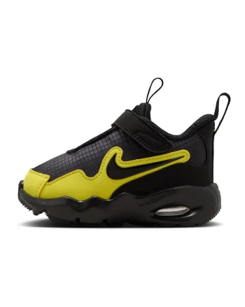 Pantofi sport Air Max Nova din piele ecologica si plasa, Negru/Galben sofran