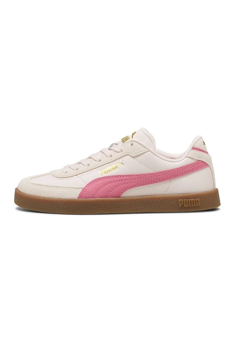 Pantofi sport Club II Era cu detalii din piele intoarsa, Roz/Roz pal