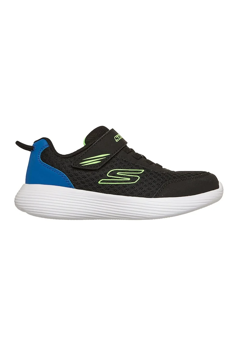 Pantofi sport Go Run 400 V2 cu velcro, Negru/Albastru royal