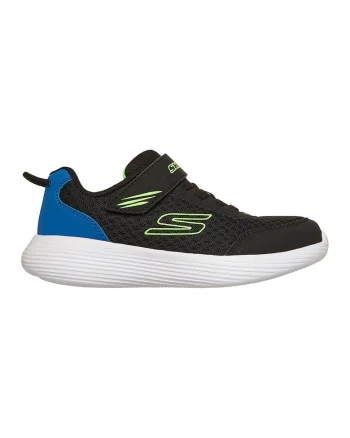 Pantofi sport Go Run 400 V2 cu velcro, Negru/Albastru royal