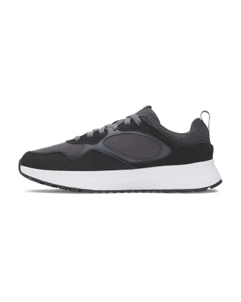 Pantofi sport din piele cu material textil Mirage, Negru/Gri antracit