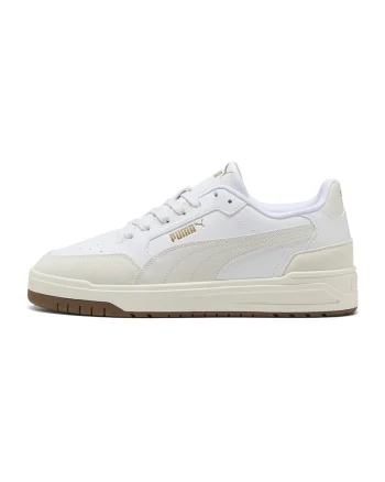 Pantofi sport Shuffle Dowtown cu detalii din piele intoarsa si model unisex, Maro taupe deschis/Alb optic/Maro pamantiu
