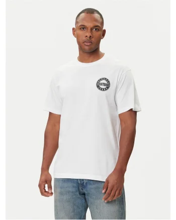 Tricou barbati  alb/negru, bumbac - 59875, Alb