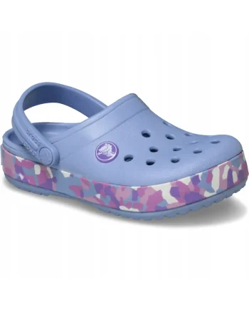 Saboti copii,  Crocband Glow Confetti, multicolor, Violet