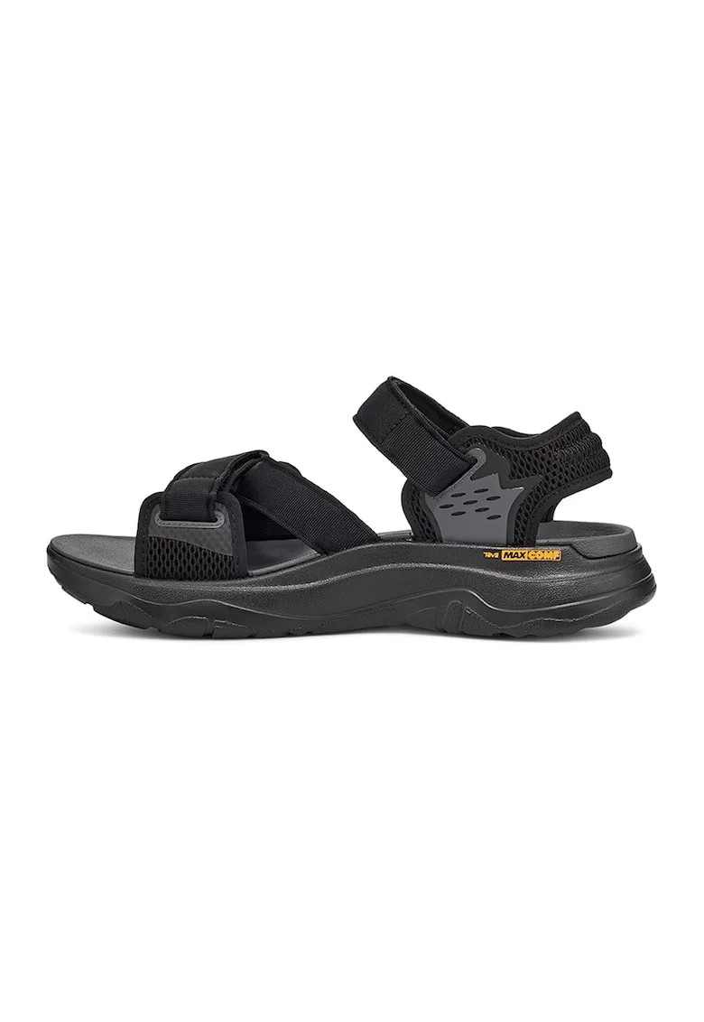 Sandale cu velcro Zymic, Negru stins