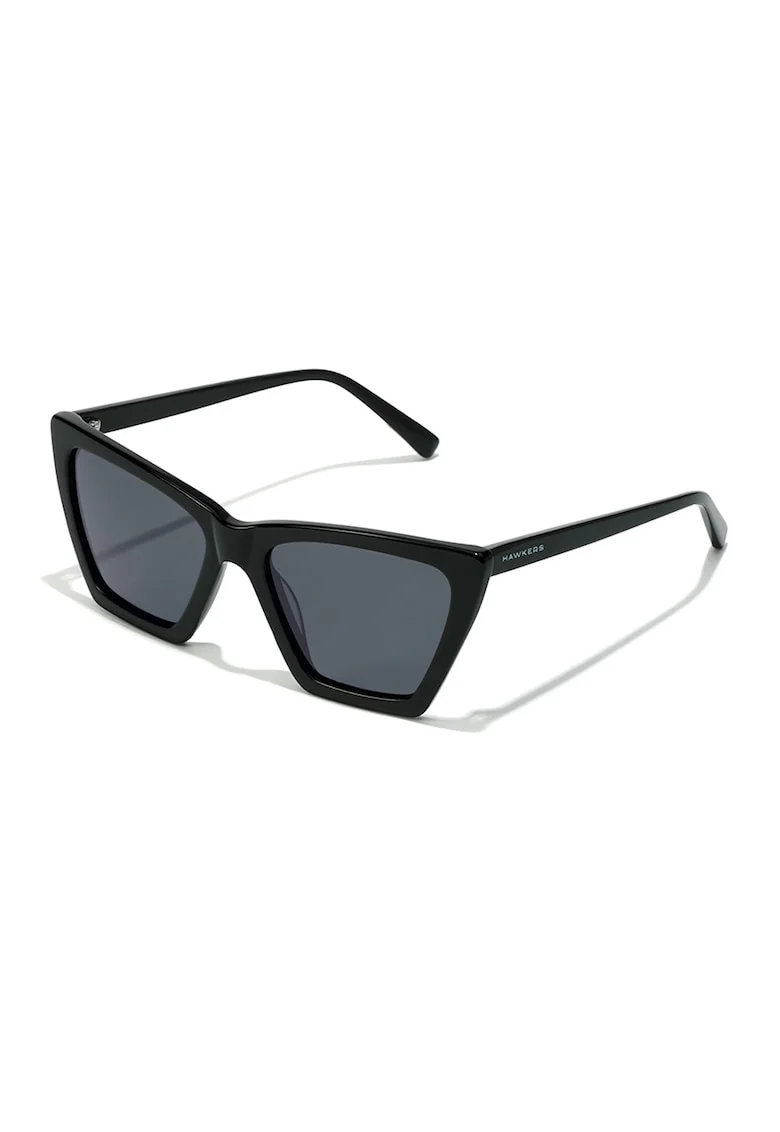 Ochelari de soare cat-eye unisex polarizati, Negru