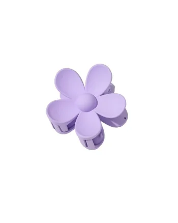 Clama par  Plastic, model floare, mov, 7x7.5cm