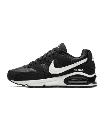 Pantofi sport de plasa cu garnituri de piele intoarsa Air Max Command, Alb/Negru