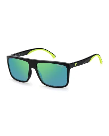 Ochelari de soare drepunghiulari, Negru/Turcoaz/Verde lime