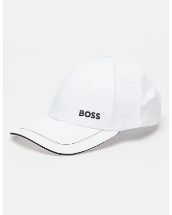 Sapca ajustabila cu logo brodat, Alb