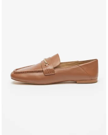Pantofi loafer din piele Lena, Maro scortisoara