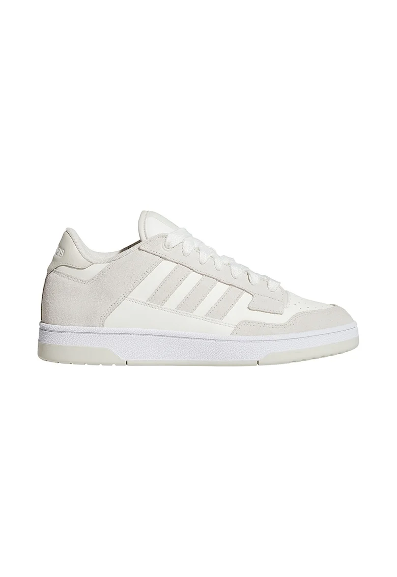 Pantofi sport cu garnituri din piele intoarsa Rapid Court, Alb optic
