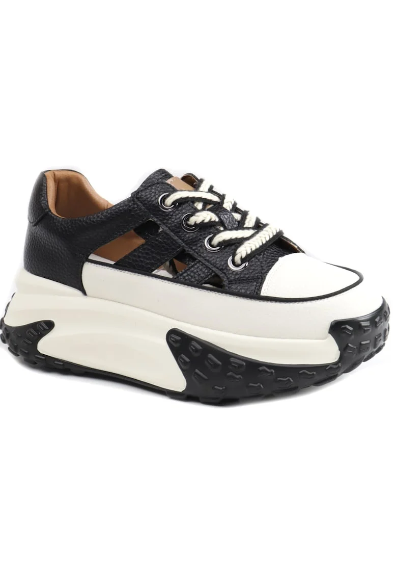 Pantofi dama decupati 9071 1, Negru