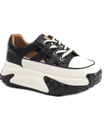 Pantofi dama decupati 9071 1, Negru
