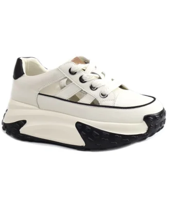 Pantofi dama decupati 9071 1, Alb