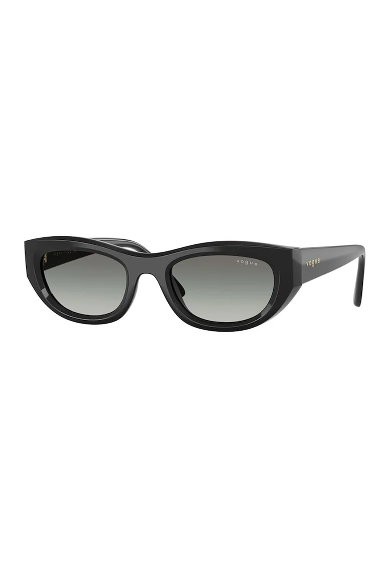 Ochelari de soare cat-eye cu lentile polarizate, Negru