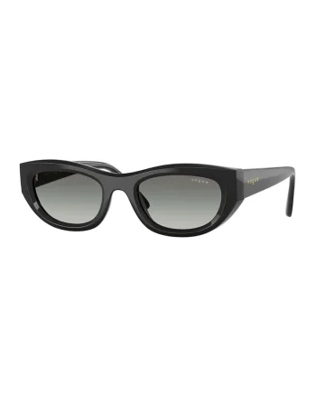 Ochelari de soare cat-eye cu lentile polarizate, Negru