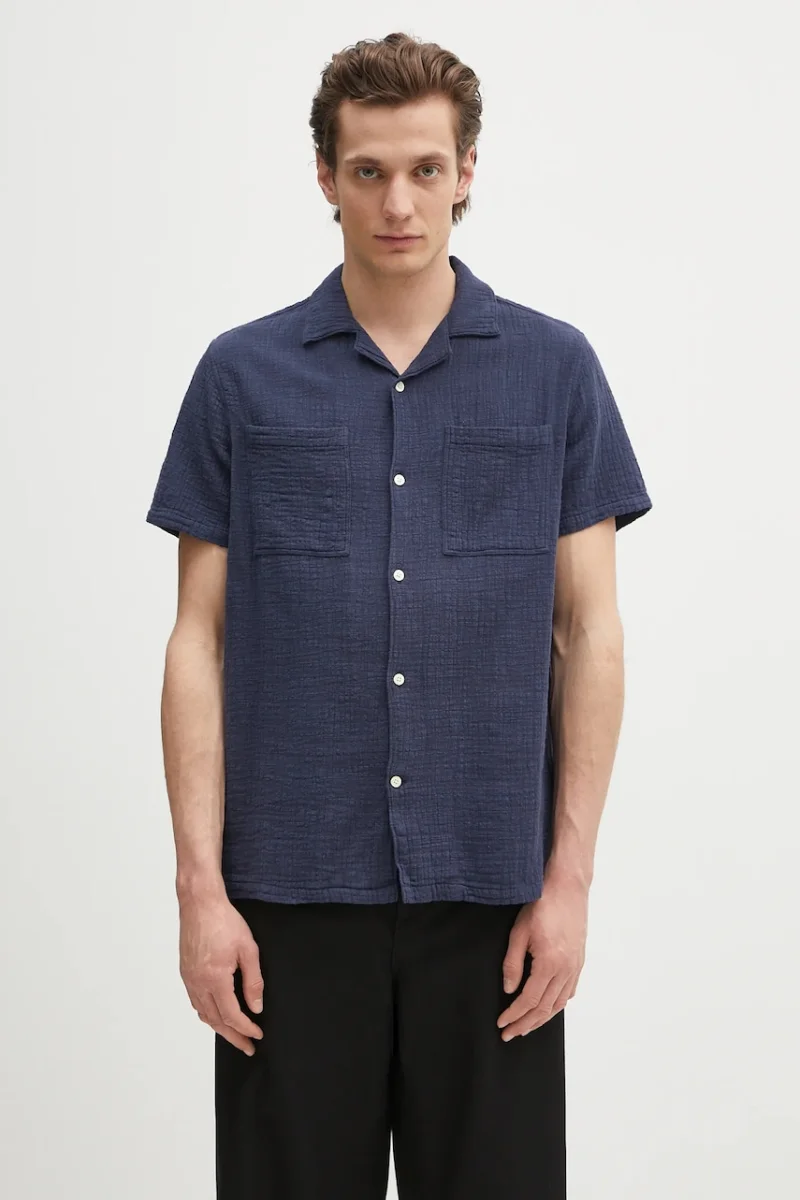 Barbour cămașă din bumbac Barbour Benson Textured Relaxed Fit S/S Shirt