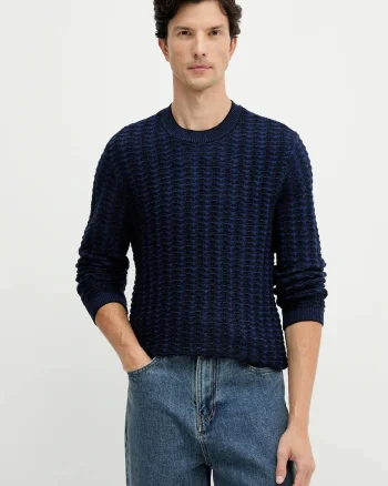 Armani Exchange pulover din amestec de lână
