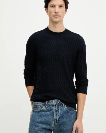 Armani Exchange pulover din amestec de lână