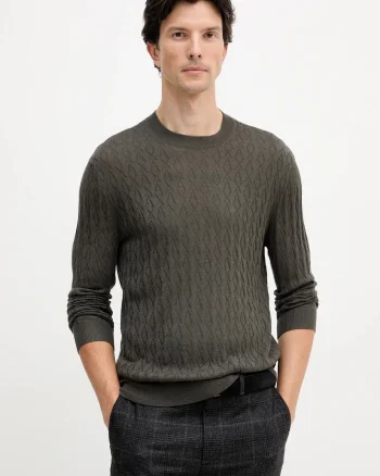 Armani Exchange pulover din amestec de lână