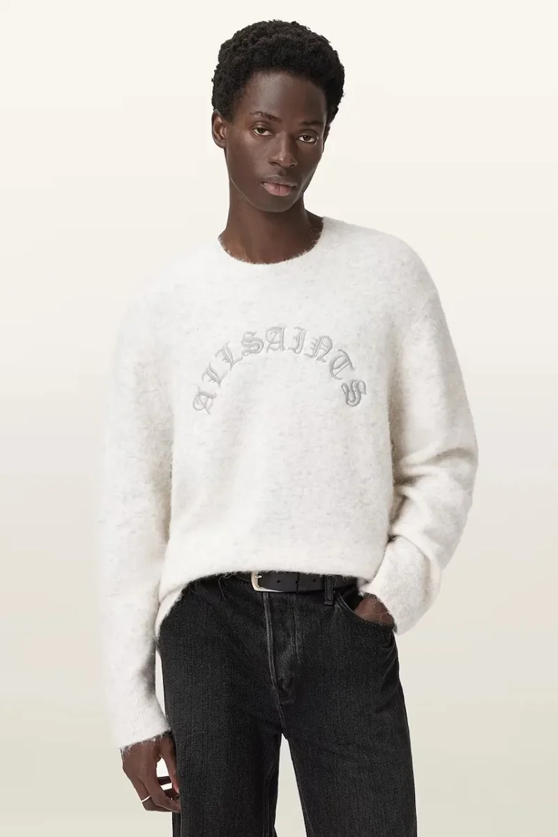 AllSaints pulover din amestec de lână de alpaca CURV