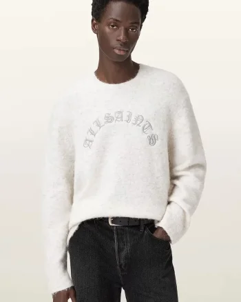 AllSaints pulover din amestec de lână de alpaca CURV