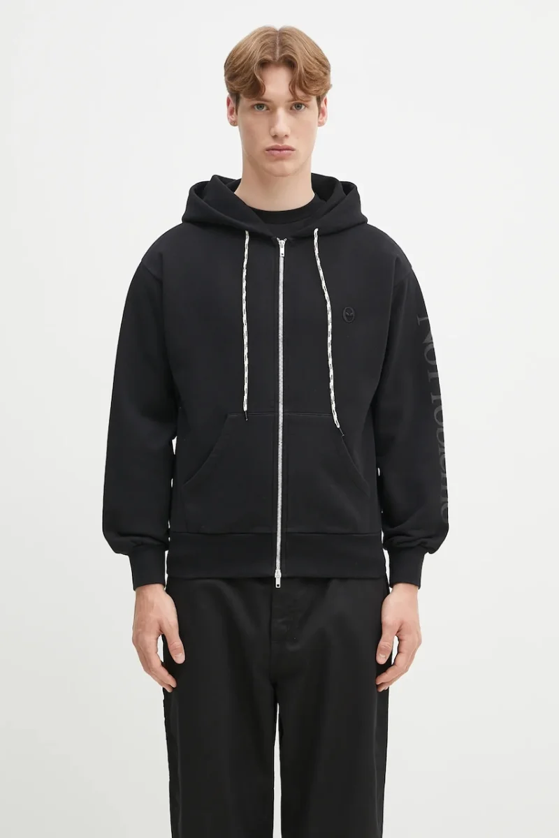 No Problemo hanorac de bumbac Alien-O Zip Through Hoodie