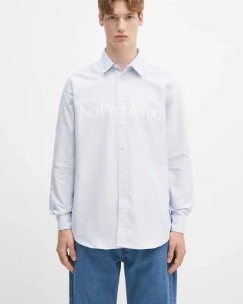 No Problemo cămașă din bumbac No Problemo LS Stripe Shirt