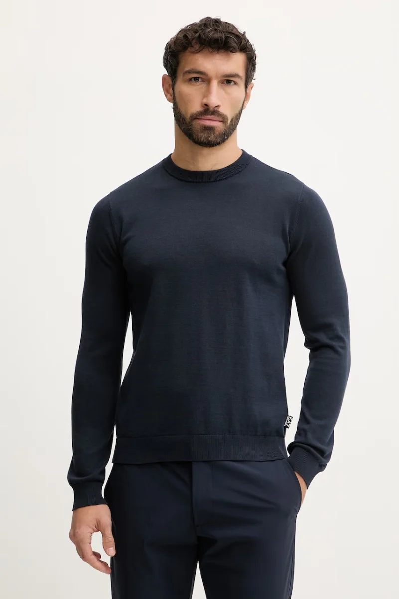EA7 Emporio Armani pulover de bumbac