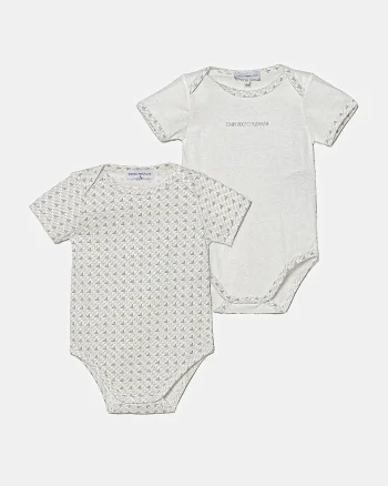Emporio Armani body din bumbac pentru bebelusi 2-pack