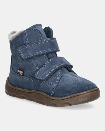 Froddo cizme de iarnă pentru copii din piele întoarsă ZERU TEX FURRY BAREFOOT