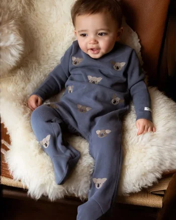 Donsje salopetă din bumbac pentru bebeluși Phlyn Onesie Koalas