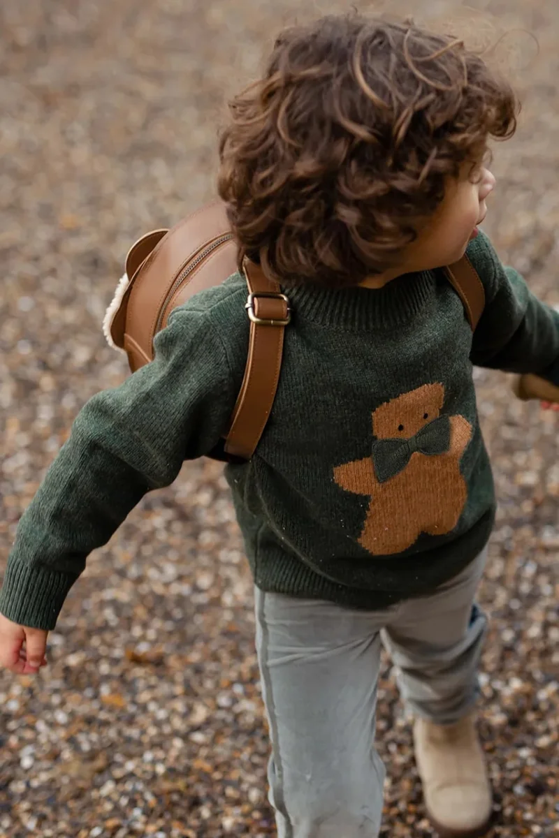 Donsje pulover de lână pentru bebeluși Denn Merino Wool Sweater Gingerbread