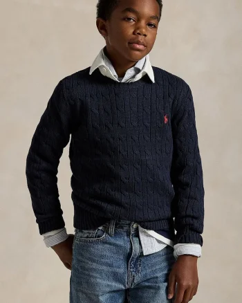Polo Ralph Lauren pulover de bumbac pentru copii