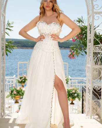 Corset Stralucire de Diamant cu motive florale stilizate