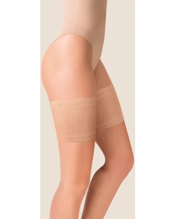 Jartiera Gabriella Wzor/Mesh Thigh Band Plus Size