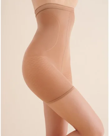 Chilot Modelator Gabriella Push up cu talie inalta bej (tip colant)