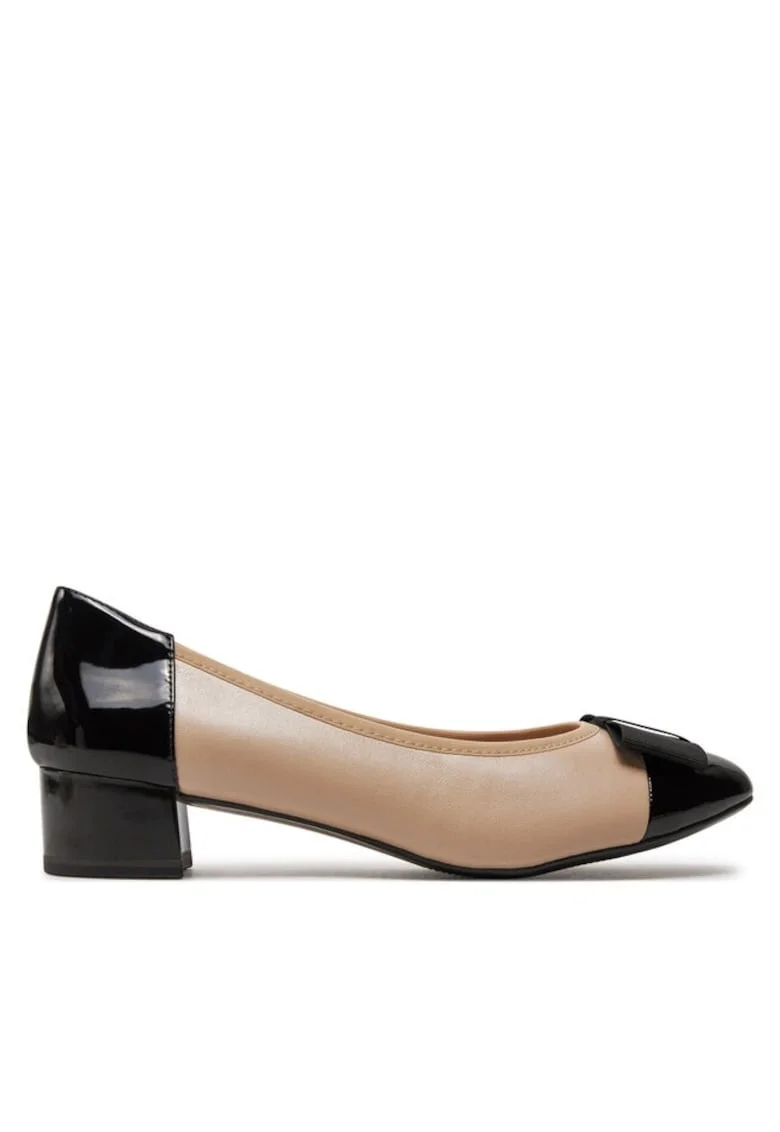 Pantofi dama  303662219, Piele naturala, Bej