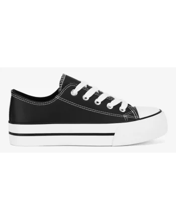 Tenisi fete  5905588804758, Sintetic, Negru, Negru