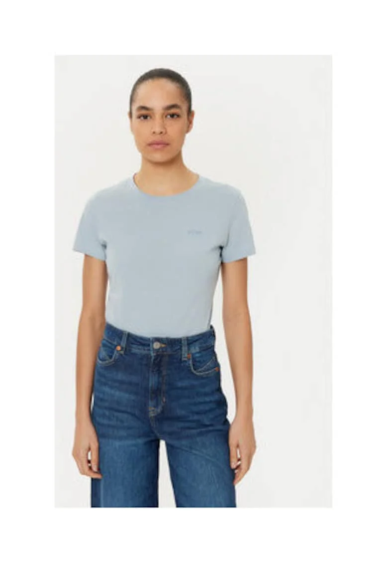 Tricou dama  din bumbac, Albastru