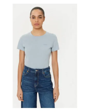 Tricou dama  din bumbac, Albastru