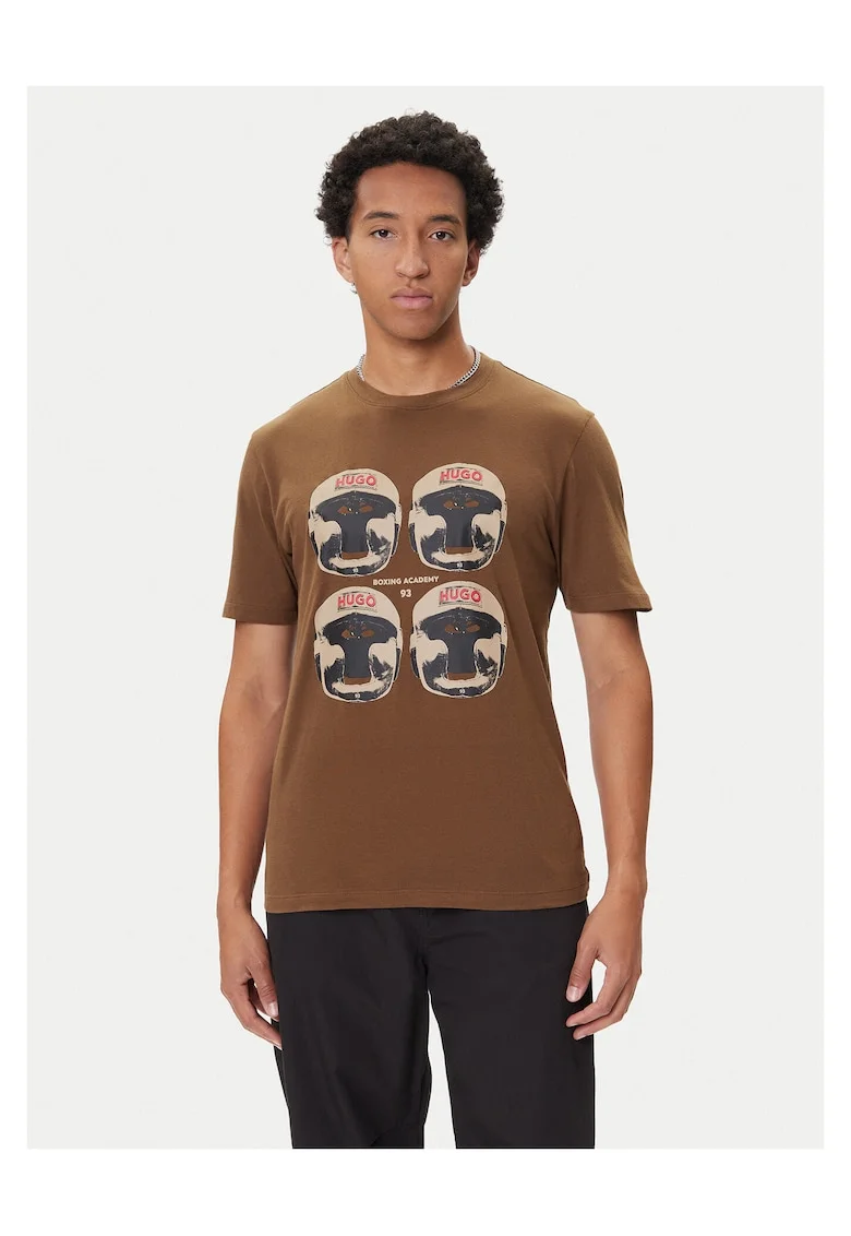 Tricou barbat  maro, bumbac