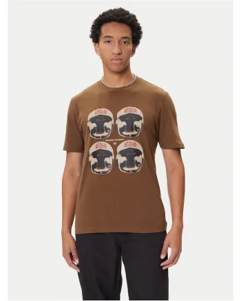 Tricou barbat  maro, bumbac