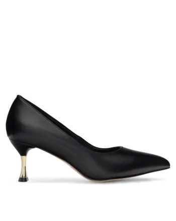 Pantofi dama  toc, piele naturala, negru